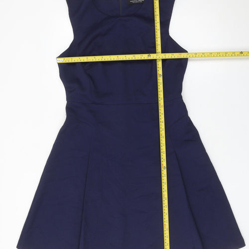 Dorothy Perkins Women’s Blue Size 12 Fit & Flare Knee Length Dress