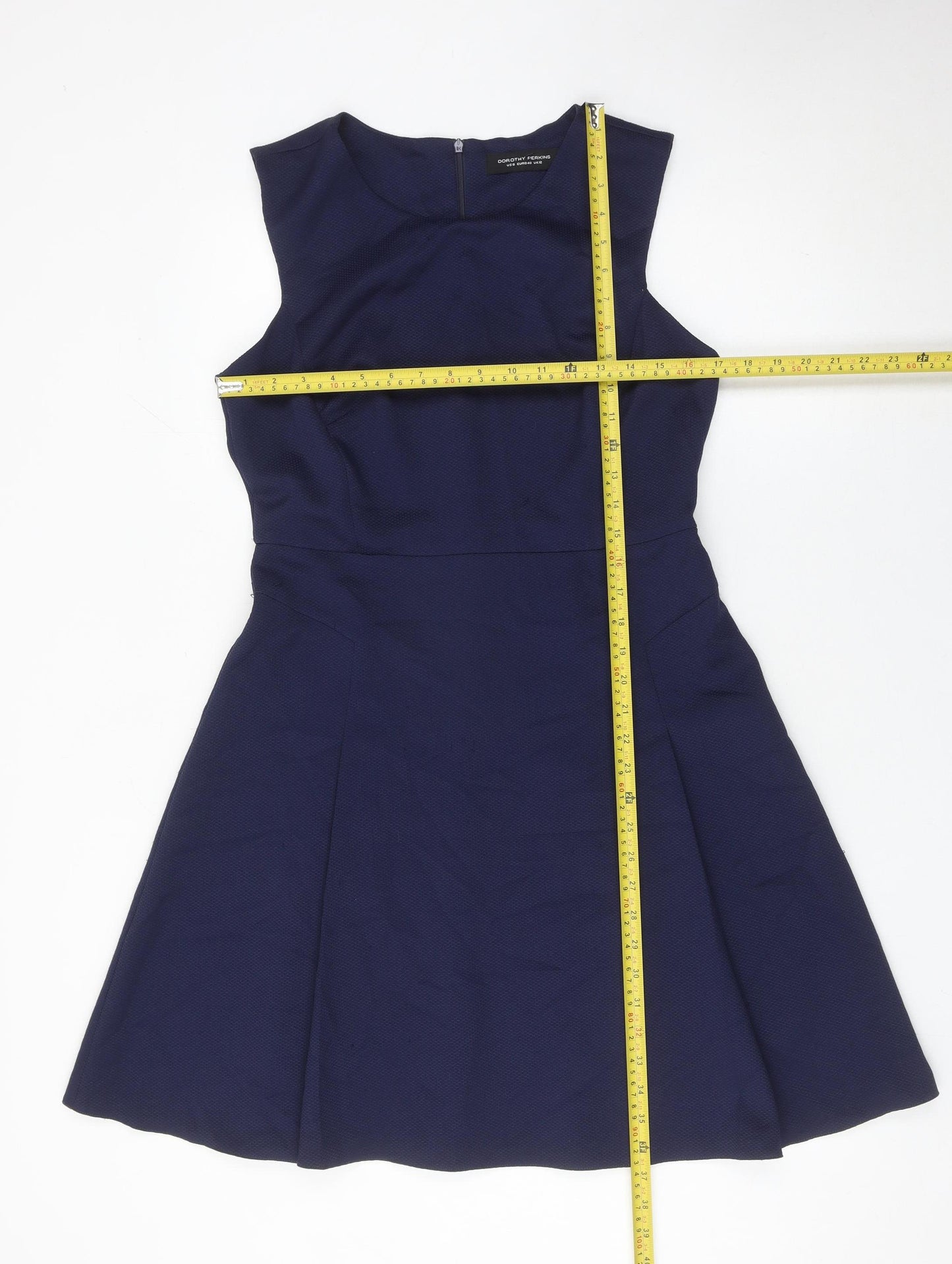 Dorothy Perkins Women’s Blue Size 12 Fit & Flare Knee Length Dress