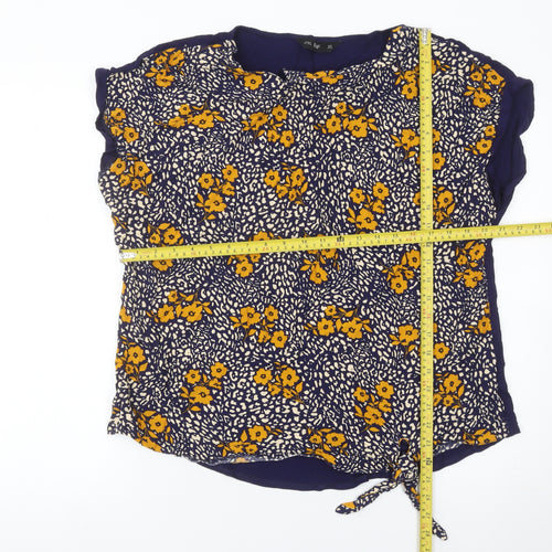 F&F Women’s Multicoloured Floral Tunic Blouse Size 12