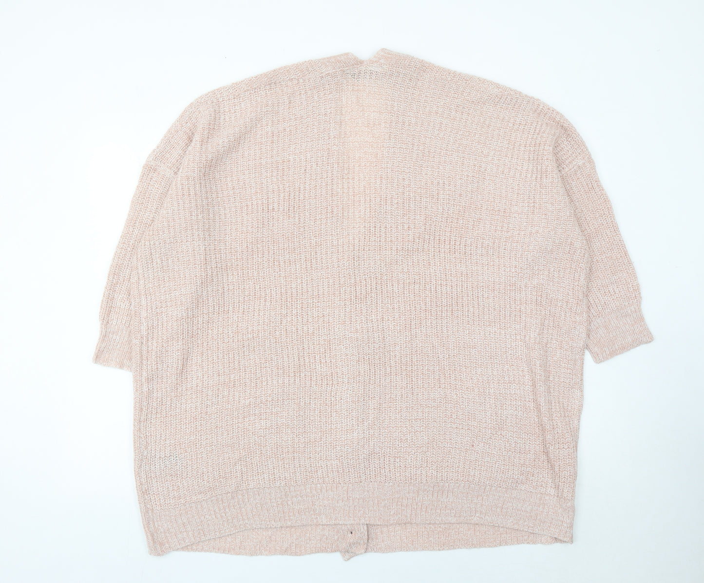 Yours Women’s Pink Plus Size 18-20 V-Neck Chunky Knit Cardigan