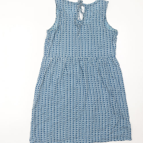 FatFace Women’s Blue Size 12 Geometric Sleeveless Shift Dress