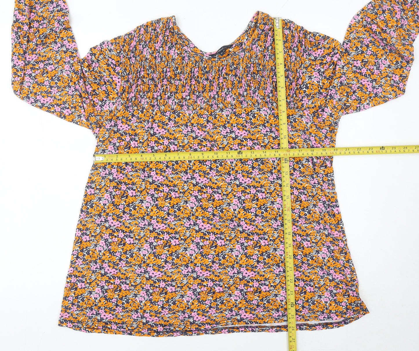 Next Women’s Multicoloured Floral Blouse Size 20 Long Sleeve Tunic