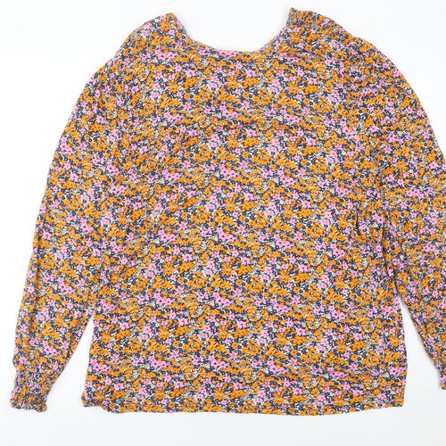 Next Women’s Multicoloured Floral Blouse Size 20 Long Sleeve Tunic