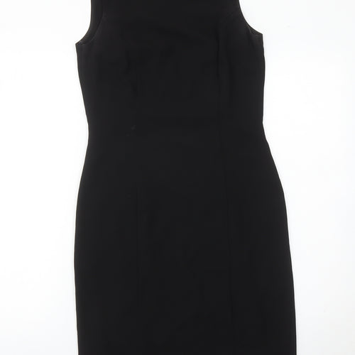 Next Women Black Size 8 Sheath Knee Length Sleeveless Dress