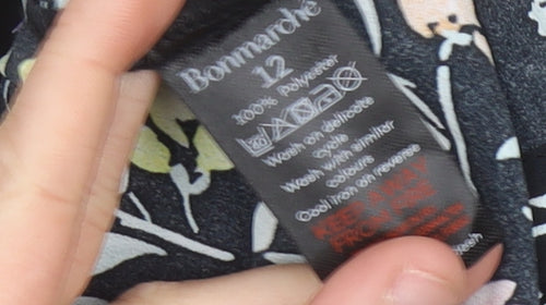 Bonmarché Women’s Multicoloured Floral A-Line Knee Length Dress Size 12