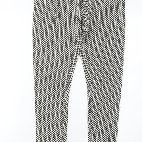 New Look Women’s Black Geometric Print Leggings Size 10