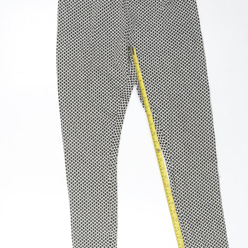 New Look Women’s Black Geometric Print Leggings Size 10