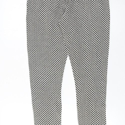 New Look Women’s Black Geometric Print Leggings Size 10