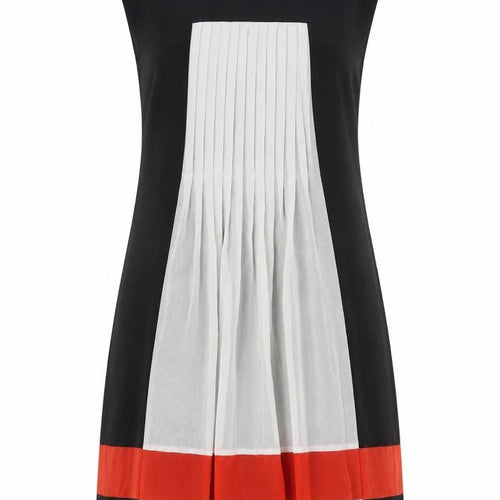 Next Women’s Black White Red Shift Dress Size 14 Sleeveless Knee Length