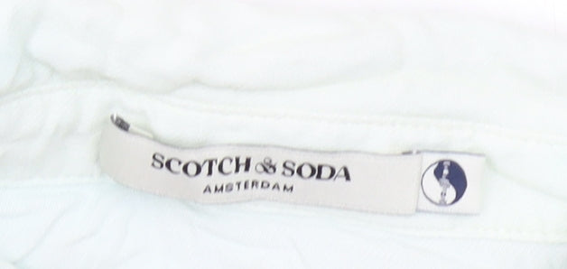 Scotch & Soda Women’s Blue Floral Bohemian Button-Up Shirt M
