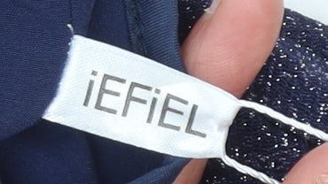 iEFiEL Girls Blue Sequin Lace A-Line Party Dress 9-10 Years Sleeveless