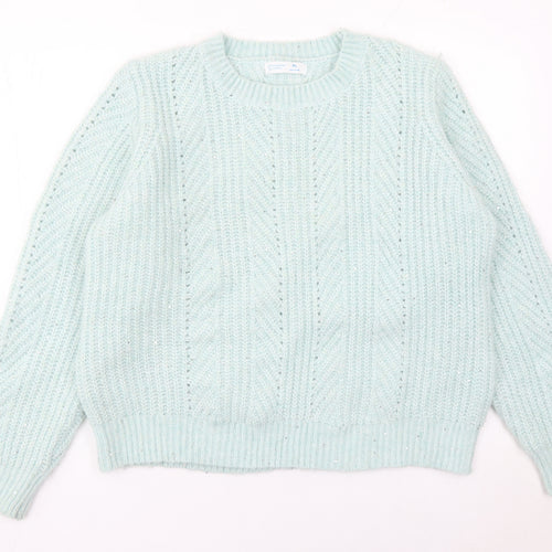 Primark Women’s Blue XL Chunky Knit Pullover Jumper