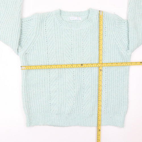 Primark Women’s Blue XL Chunky Knit Pullover Jumper