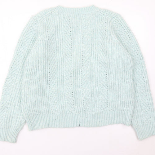 Primark Women’s Blue XL Chunky Knit Pullover Jumper