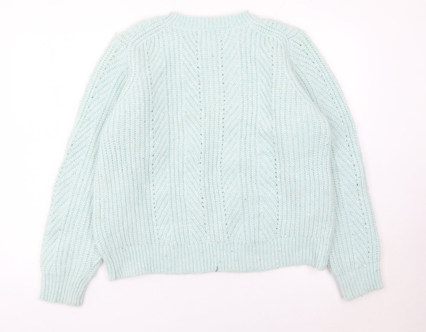 Primark Women’s Blue XL Chunky Knit Pullover Jumper