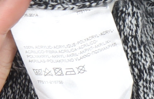 Ckh Womens Grey Christmas Pullover Jumper Size S Santa Graphic