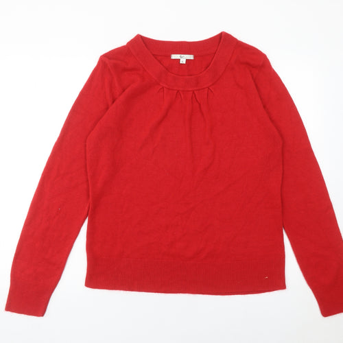 Klass Collection Womens Red XL Pullover Jumper Knit Crew Neck