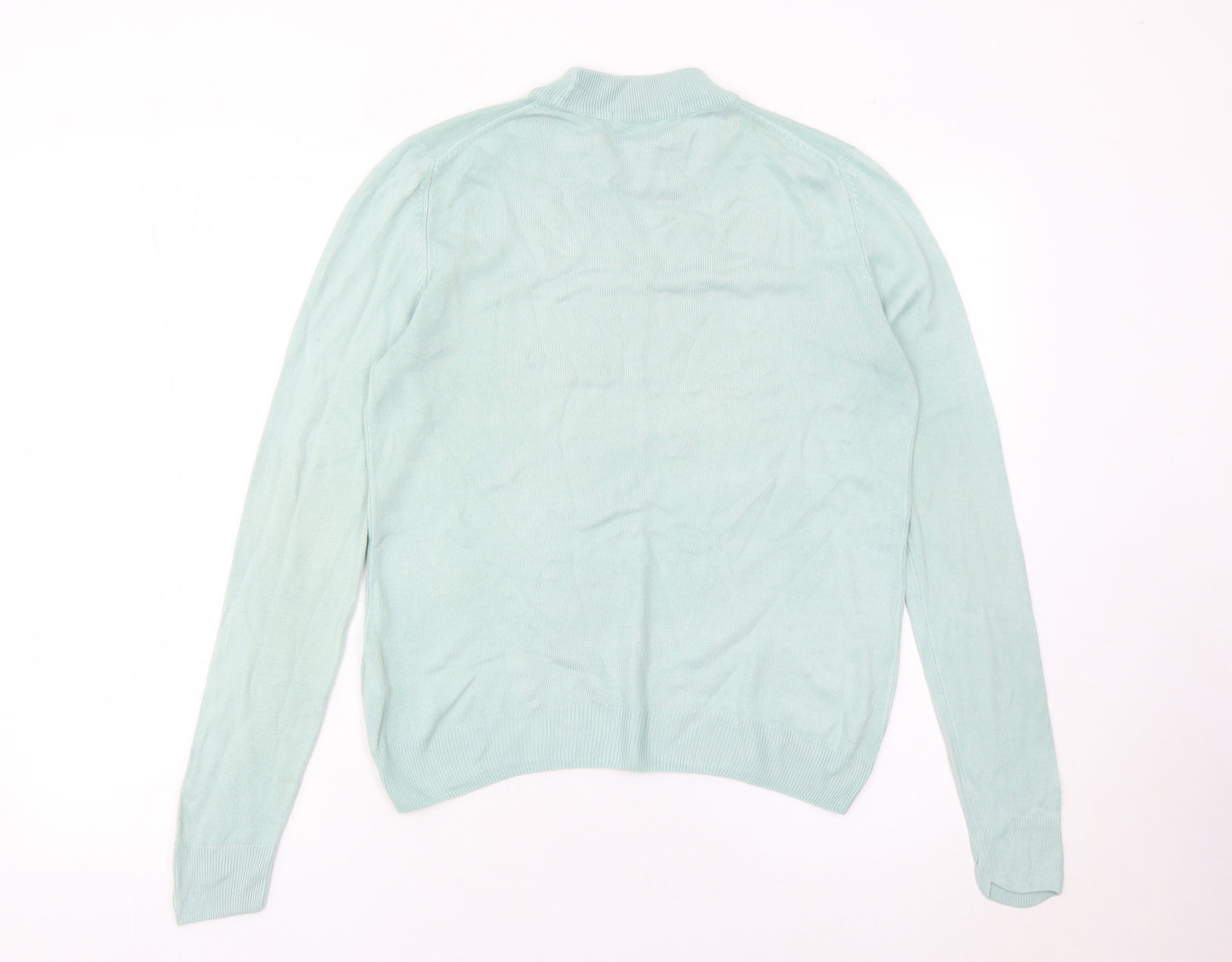 Marks and Spencer Women’s Green Size 10 Mock Neck Pullover Jumper