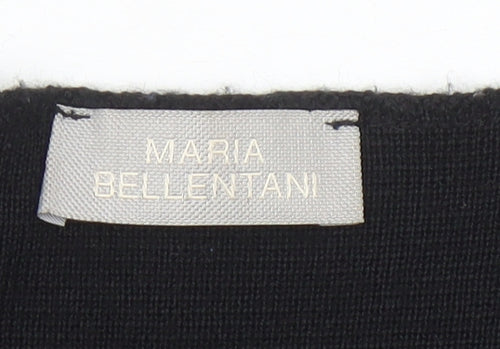 Maria Bellentani Womens Black Button Cardigan M Wool Blend