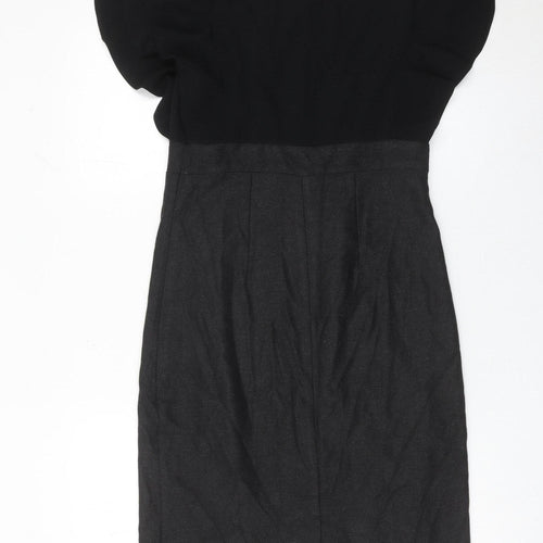 Marks and Spencer Per Una Womens Black Size 10 Sheath Knee Dress