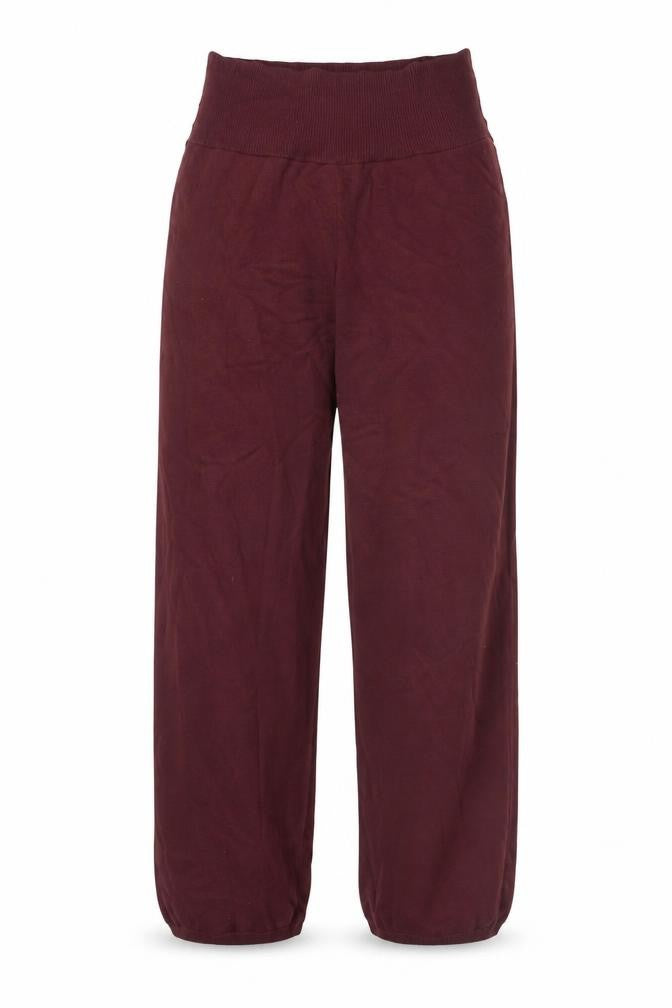 Front view of Native Youth women’s brown small knit sweatpants viscose blend