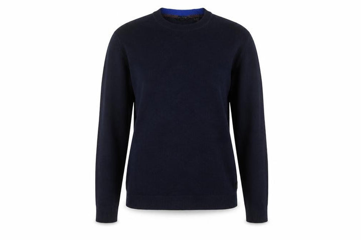 Ted Baker Women’s Blue Crew Neck Cotton Blend Jumper Size 10