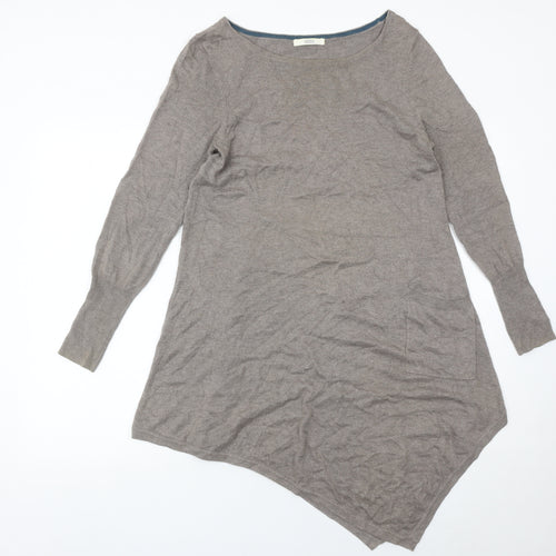 Marks and Spencer Women’s Brown Size 12 Asymmetric Knit Dress