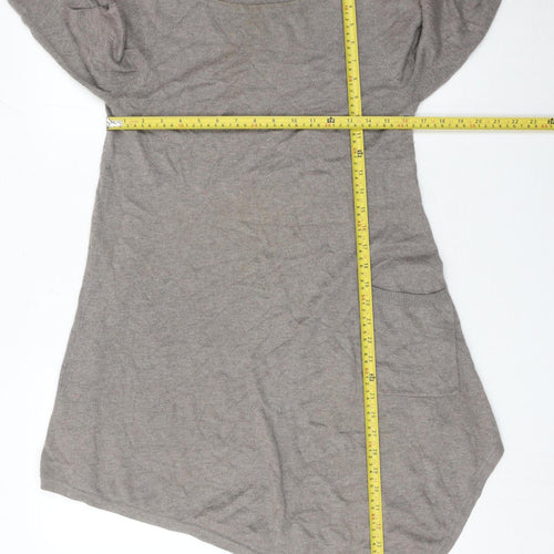 Marks and Spencer Women’s Brown Size 12 Asymmetric Knit Dress