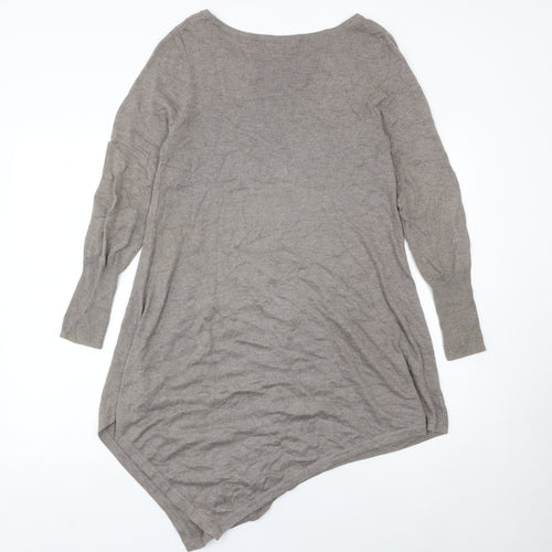 Marks and Spencer Women’s Brown Size 12 Asymmetric Knit Dress