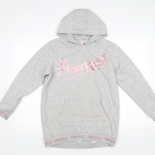Pineapple Dance Studios Girls Grey Pullover Hoodie 12-13Y Logo Print Primark
