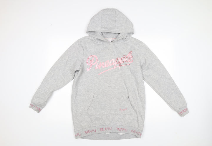 Pineapple Dance Studios Girls Grey Pullover Hoodie 12-13Y Logo Print Primark