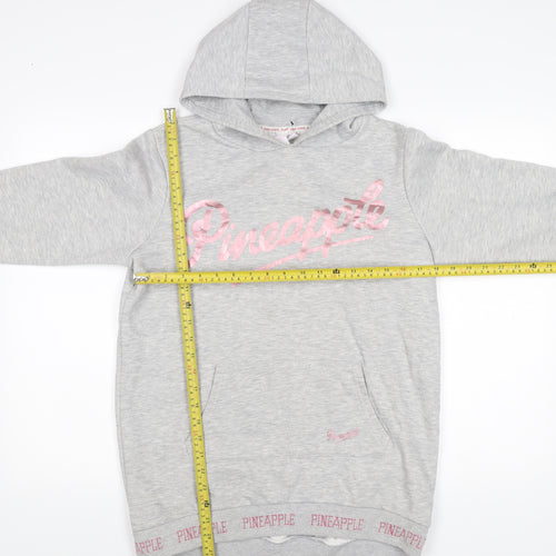 Pineapple Dance Studios Girls Grey Pullover Hoodie 12-13Y Logo Print Primark