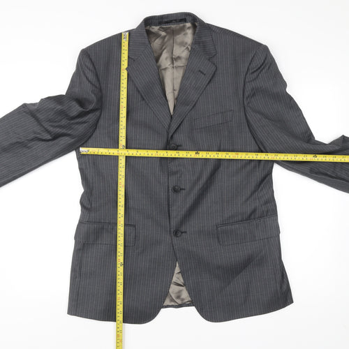 Marks and Spencer Men’s Grey Wool Pinstripe Suit Jacket 40S