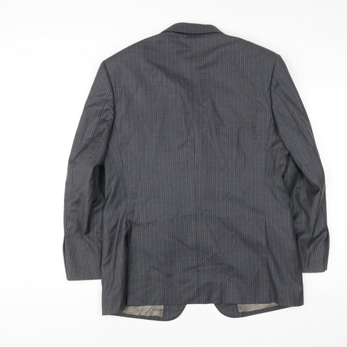 Marks and Spencer Men’s Grey Wool Pinstripe Suit Jacket 40S
