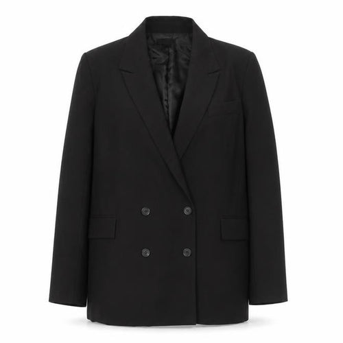 Topshop Women’s Black Double Breasted Blazer Jacket UK 12 Workwear