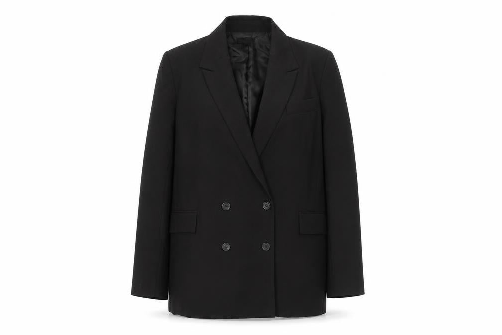 Topshop Women’s Black Double Breasted Blazer Jacket UK 12 Workwear