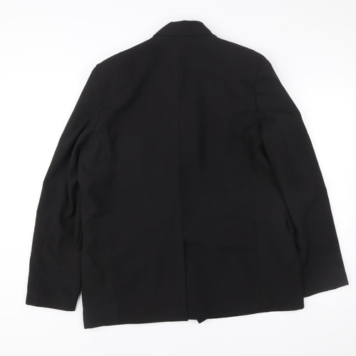 Topshop Women’s Black Double Breasted Blazer Jacket UK 12 Workwear