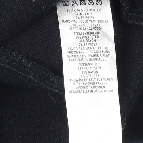 French Connection Men’s Black 36 Basic Jacket Button Up Workwear Style