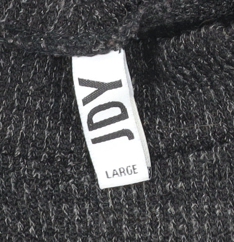 JDY Women’s Black Knit Jumper Dress Size L Long Sleeve Mock Neck