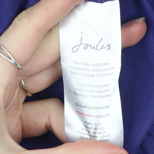 Joules Womens Blue Crochet Lace Shift Dress Size 12
