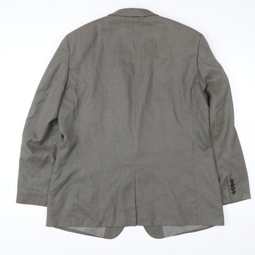 Taylor & Wright Men's Grey 46R Regular Fit Checked Blazer Jacket