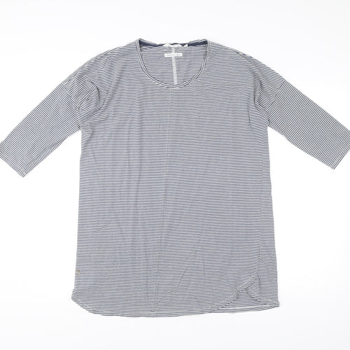 Seasalt Cornwall Women’s Blue Striped Cotton T-Shirt Dress Size 10