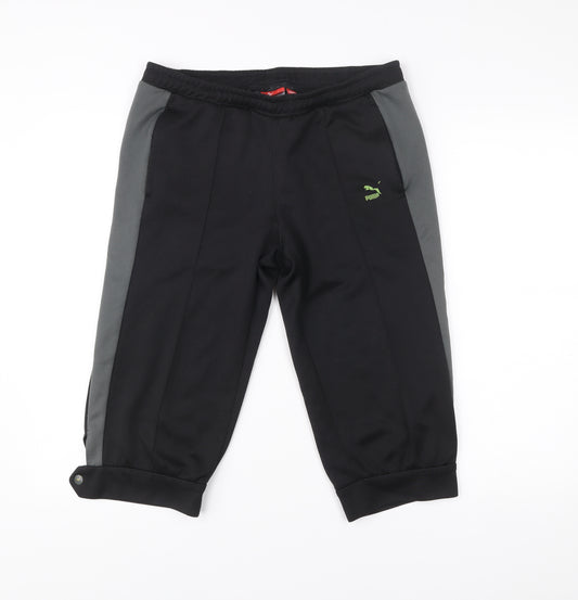 Puma Men’s Black L Athletic Sports Shorts with Pockets