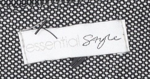 Essential Style Womens Grey Lace Trim Pencil Skirt UK16 Workwear
