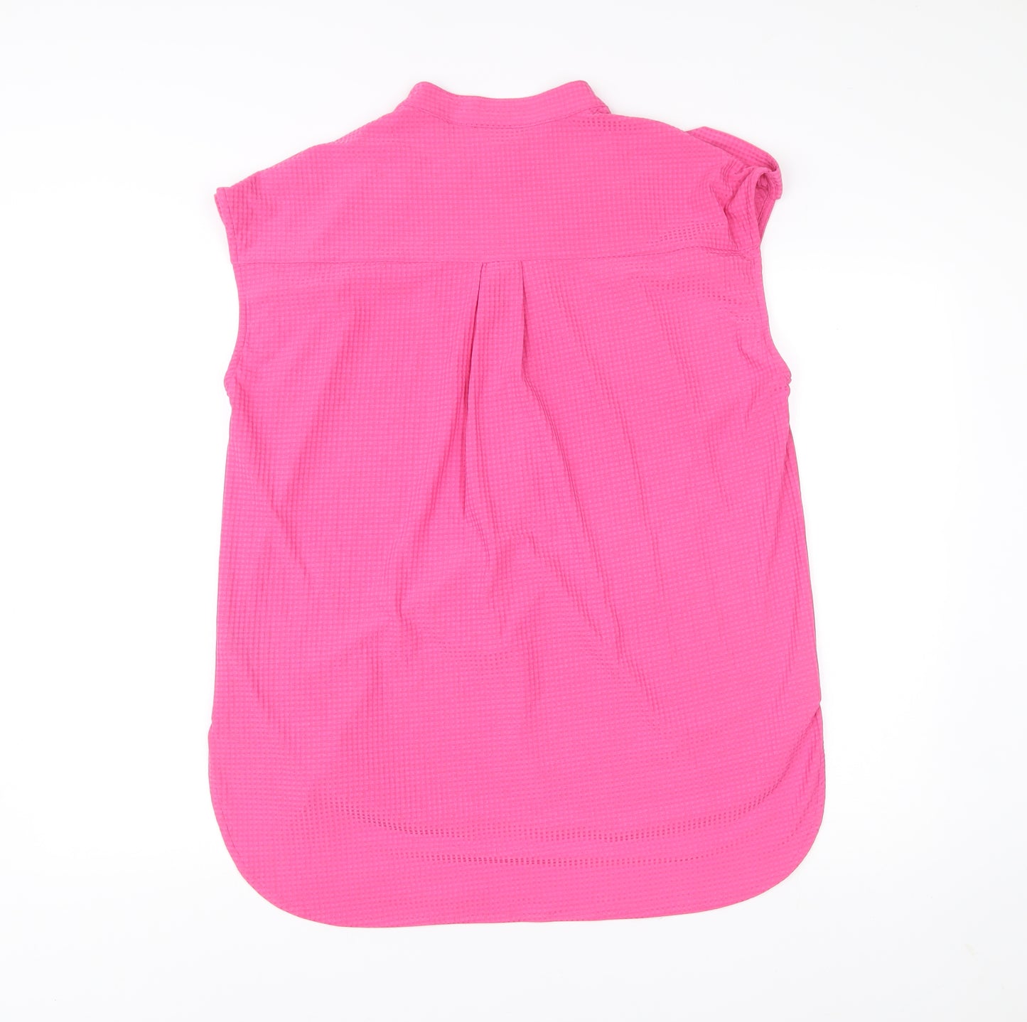 Next Women’s Pink Size 16 Sleeveless Tunic Blouse V-Neck