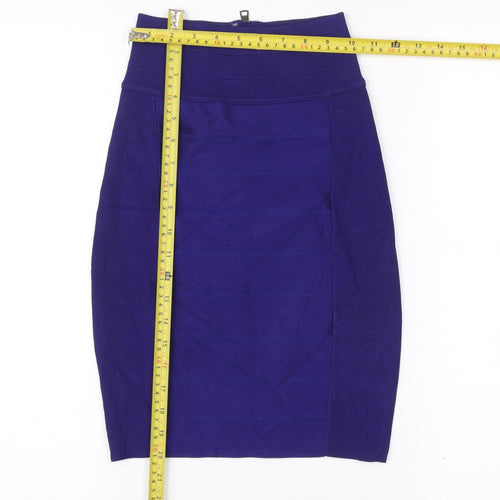Armani Exchange Women’s Purple Bandage Knee Length Skirt S