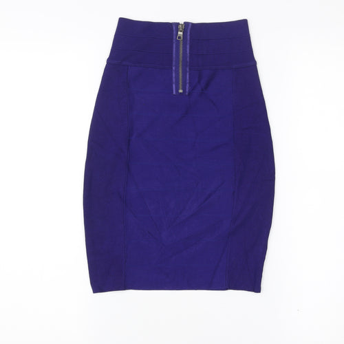 Armani Exchange Women’s Purple Bandage Knee Length Skirt S