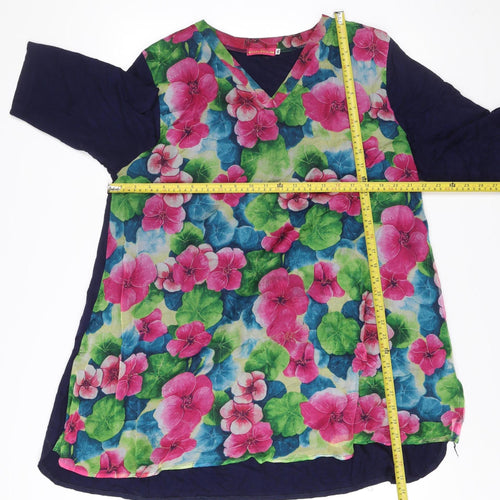 Butler & Wilson Womens Multicoloured Floral Shift Dress XL