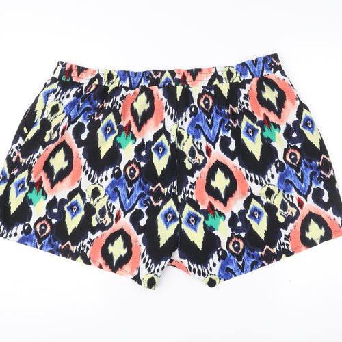 Papaya Women’s Multicoloured Geometric Shorts Size 20