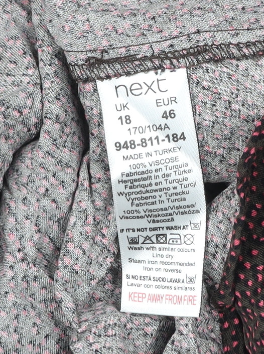 Next Women’s Multicoloured Animal Print Shift Dress Size 18